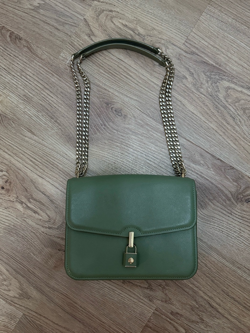 Kate Spade Locket Pebbled Leather Flap Shoulder Bag